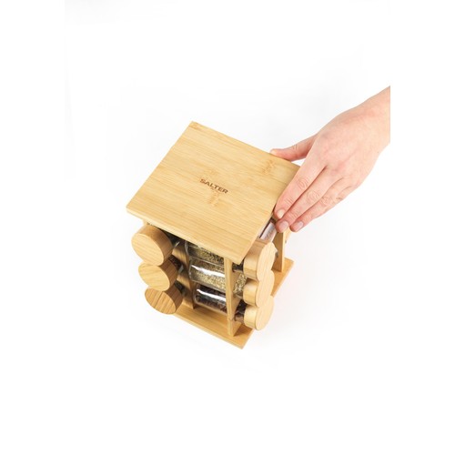 Salter Bamboo 12 Jar Spice Rack FSC 100%
