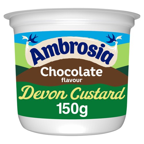 Ambrosia Chocolate Custard Dessert Snack Pot