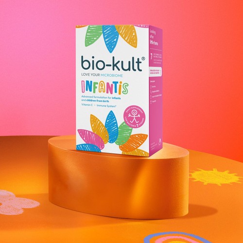 Bio-Kult Infantis Kids Probiotics Gut Supplement 7 Strains with Vitamin C