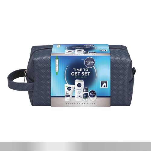 NIVEA MEN Time To Get Set, Sensitive Washbag Gift Set