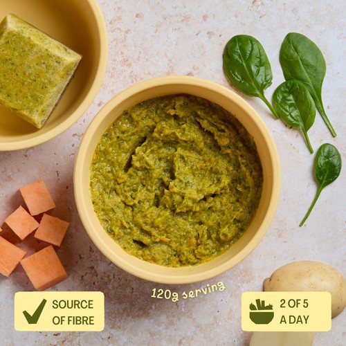 Lune & Wild Handmade Spinach & Coconut Curry Baby Purees 6+ Months