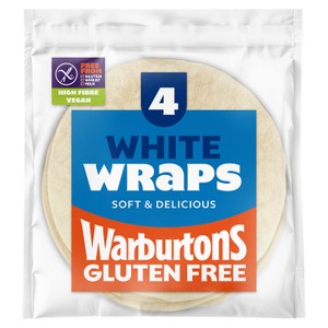 Warburtons Gluten Free 4 White Wraps