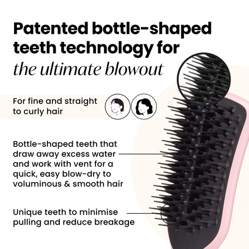 Tangle Teezer Easy Dry & Go Vented Hairbrush, Tickled Pink