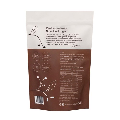 Keto Hana Cocoa Low Sugar Granola
