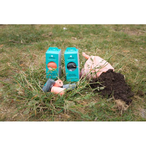 Adios Compostable & Biodegradable Dog Poo Bags - Grey 