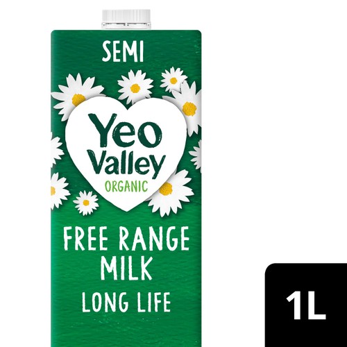 Yeo Valley Organic Free Range Semi Skimmed Long Life Milk