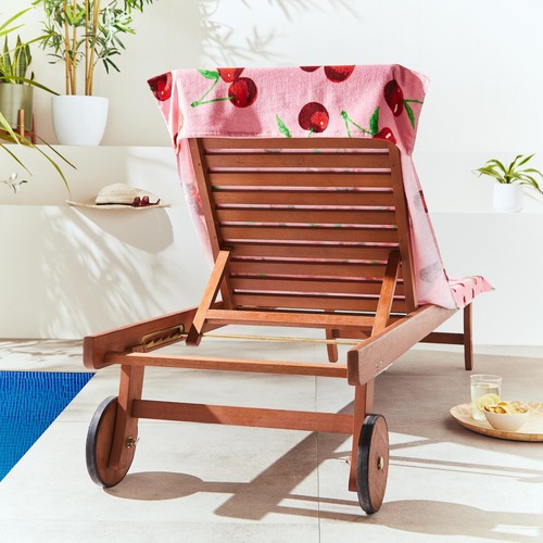 Catherine Lansfield Cherries Sun Lounger Towel