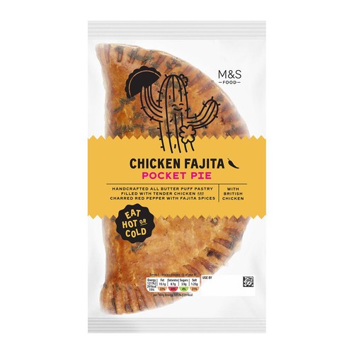 M&S Chicken Fajita Pocket Pie