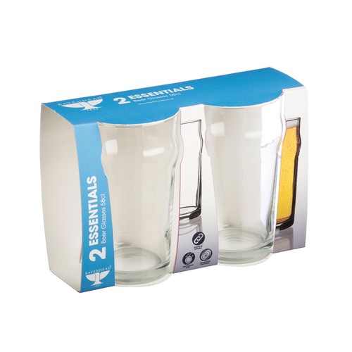 Ravenhead Essentials Nonik Pint Glasses Set 560mll