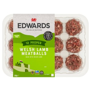 Edwards 12 Welsh Lamb Meatballs