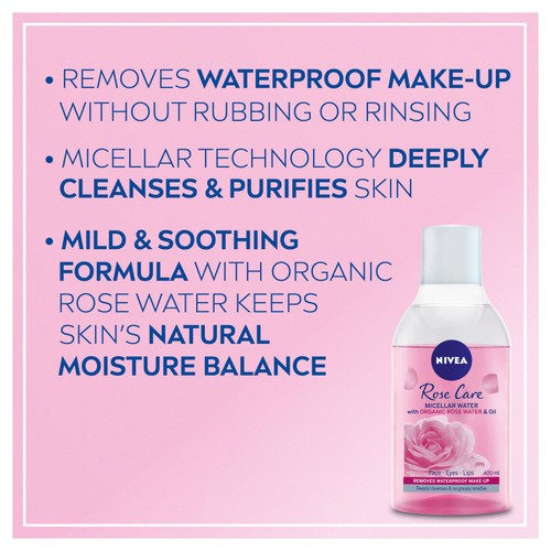 NIVEA Rose Care Micellar Rose Water with Oil Make-Up Remover