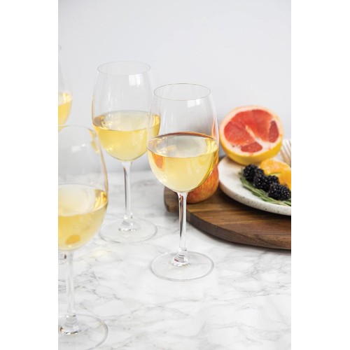 Mikasa Julie 16.5oz White Wine Glasses Set of 4