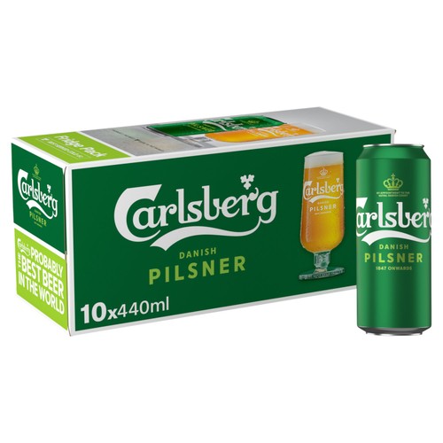 Carlsberg Pilsner Danish Lager Beer Cans