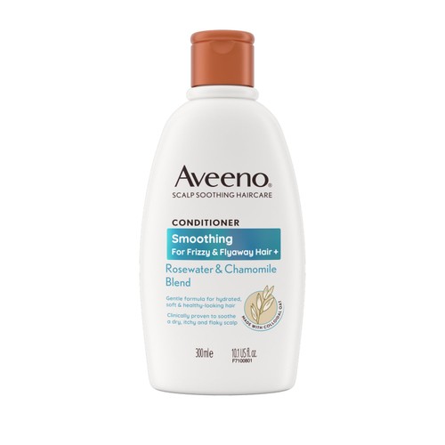 Aveeno Smoothing Rosewater & Chamomile Conditioner for Frizzy Flyaway Hair 