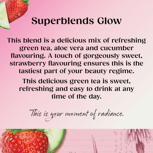 Twinings Superblends Glow with Strawberry, Cucumber & Green Tea