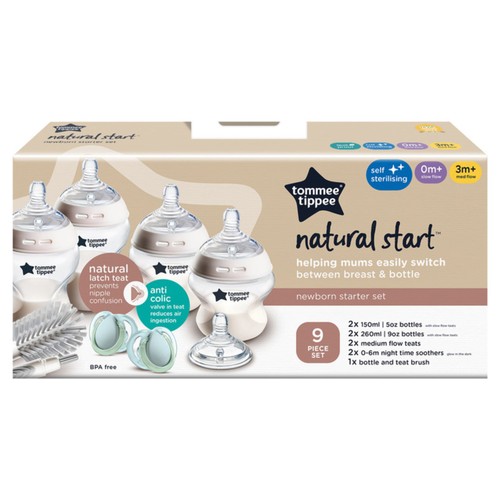 Tommee Tippee Newborn Baby Bottle Starter Kit - Natural Start