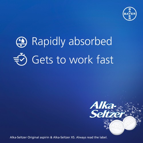 Alka Seltzer XS Extra Strong Pain Relief Effervescent Tablets