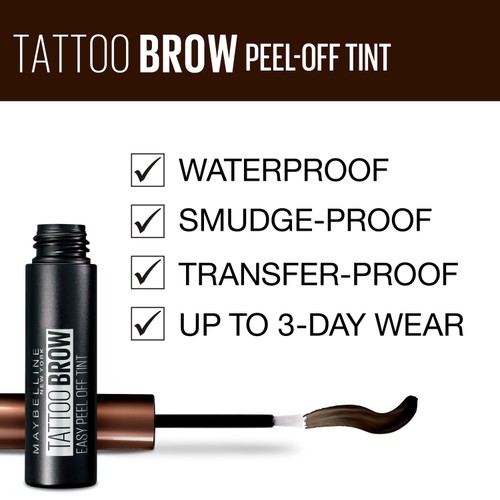 Maybelline Tattoo Brow Peel Off Tint Gel Warm Brown