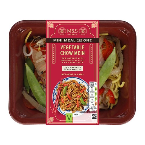 M&S Vegetable Chow Mein Mini Meal