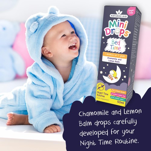 Natures Aid Mini Drops Bed Time (Chamomile & Lemon Balm)