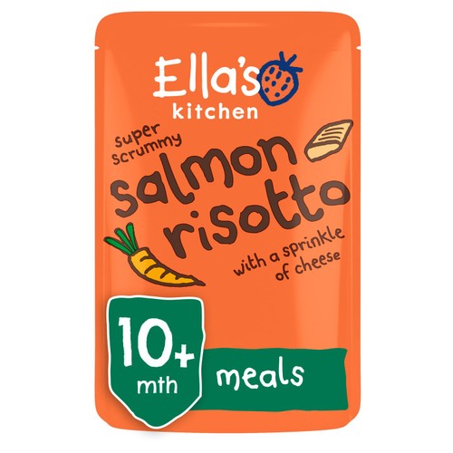 Ella's Kitchen Salmon Risotto with Cheese Baby Food Pouch 10+ Months
