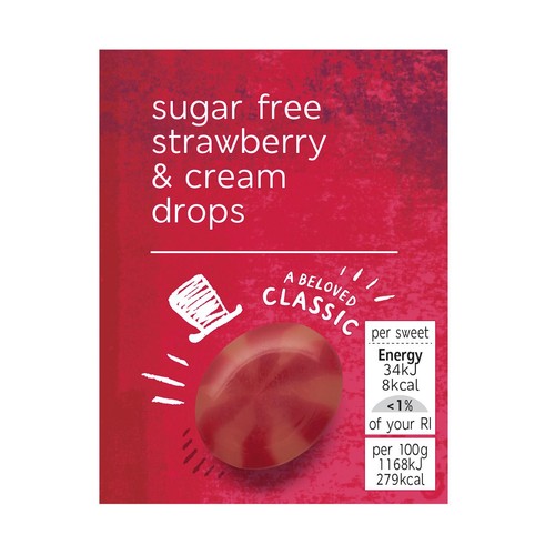M&S Sugar Free Strawberry & Cream Drops