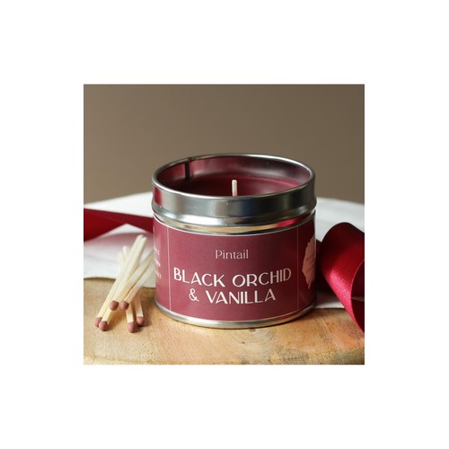 Pintail Candles Black Orchid & Vanilla Classic Tin Candle
