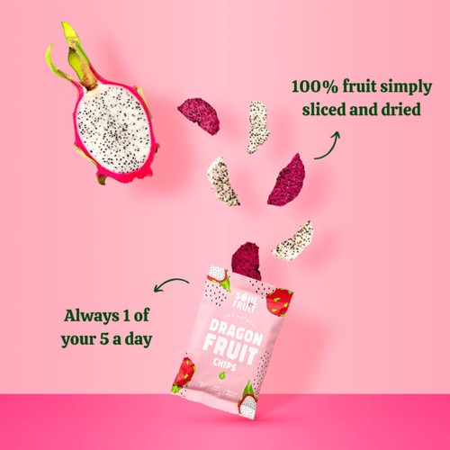 Soul Fruit Freeze Dried Dragon Fruit Crisps