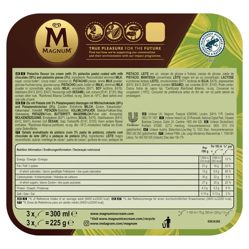 Magnum Pistachio Ice Cream Sticks 