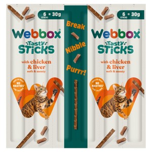 Webbox Tasty Sticks with Cheese Cat Treats 7 x 5g