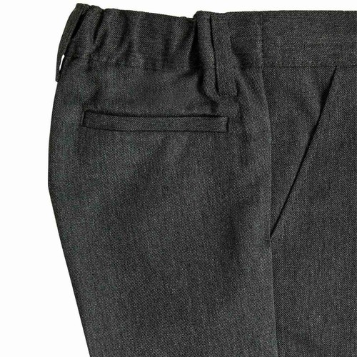 M&S Boys Slim Leg School Trousers, 11-12 Years, Grey