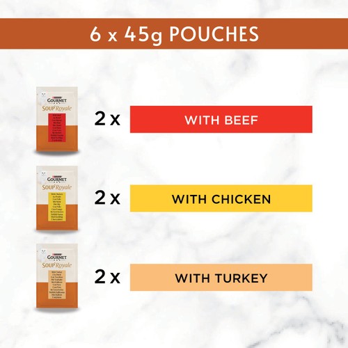 Gourmet Soup Royale Meat in Gravy Wet Cat Food
