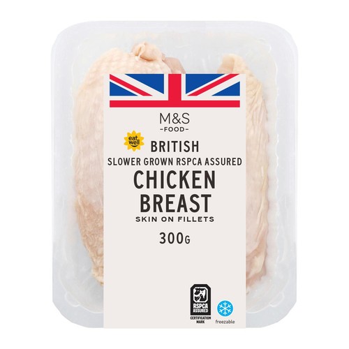 M&S Skin On Chicken Breast Fillets