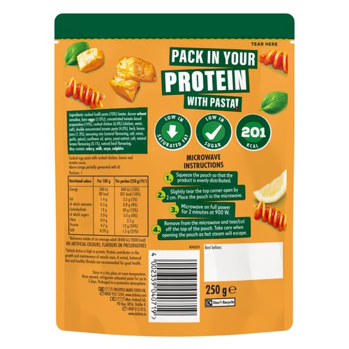 Dolmio Active Zesty Chicken High Protein Instant Pasta Meal