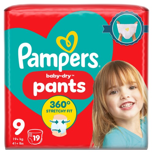 Pampers Baby Dry Nappy Pants Size 9 Essential