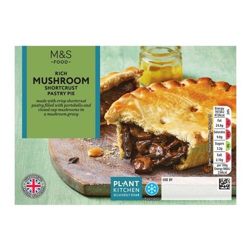 M&S Plant Kitchen Vegan Mushroom Shortcrust Pastry Pie