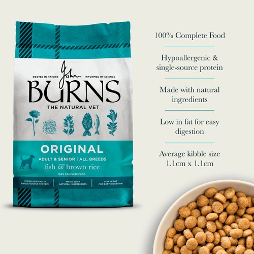 Burns Original Adult/Senior Fish & Brown Rice Dry Dog Food