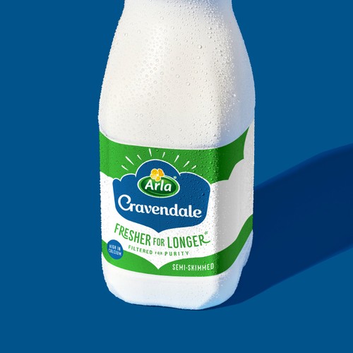 Cravendale Filtered Fresh Semi Skimmed Milk 1L Fresher for Longer