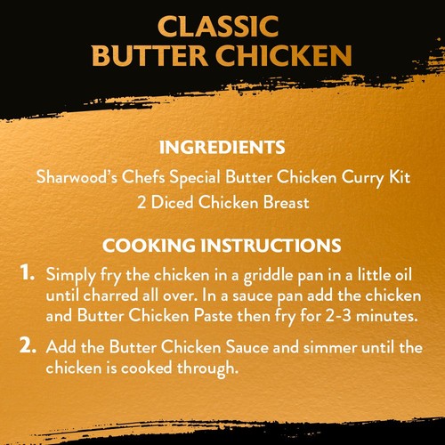 Sharwood's Butter Chicken Indian Curry Sauce Kit