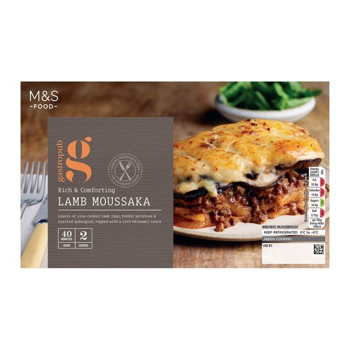 M&S Gastropub Lamb Moussaka Main for Two