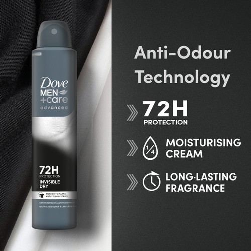 Dove Men+Care Advanced Antiperspirant Deodorant Invisible Dry