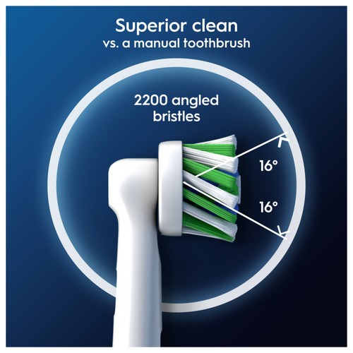 Oral-B Cross Action Toothbrush Heads Refills White