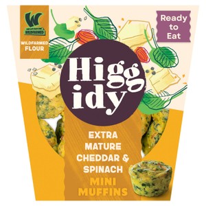 Higgidy Mature Cheddar & Spinach Mini Muffins