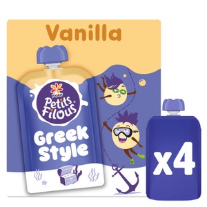 Petits Filous Kids Greek Style Vanilla Yoghurt Pouch