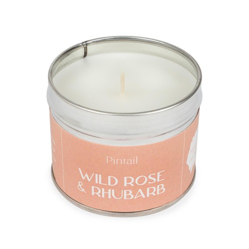 Pintail Candles Wild Rose & Rhubarb Classic Tin Candle