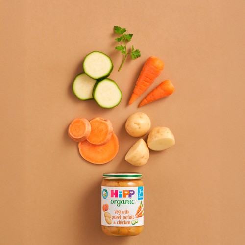 HiPP Organic Veg With Sweet Potato & Chicken Baby Food Jar 7+ Months 