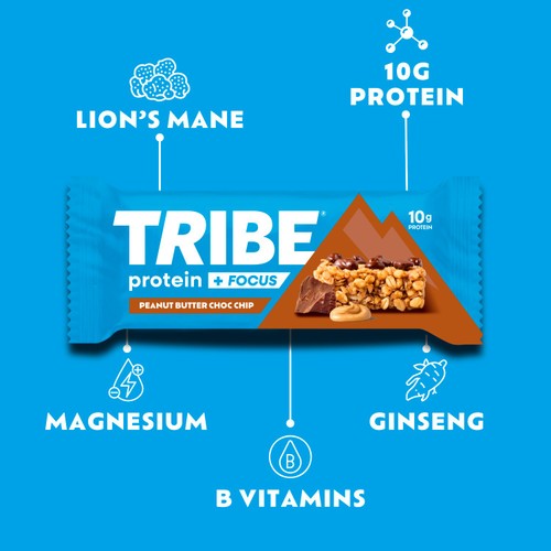 TRIBE Protein & Focus Peanut Butter Choc Chip 