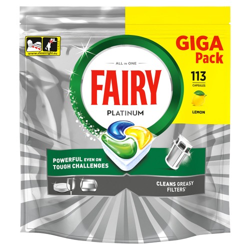 Fairy Platinum All In One Lemon Dishwasher Tablets
