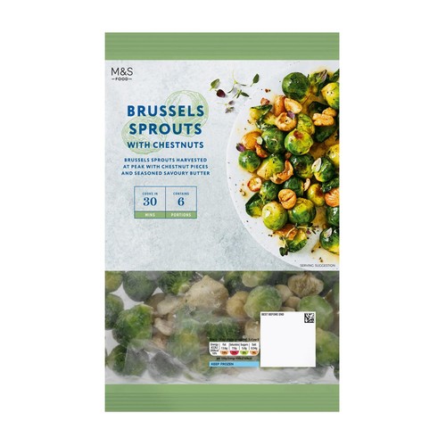 M&S Brussels Sprouts with Chestnuts Frozen