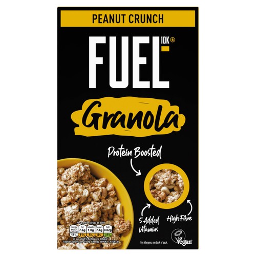 FUEL 10K Peanut Crunch Protein Granola Breakfast Cereal